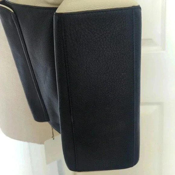 Kate Spade Wesley Place Laurel Satchel Black and Ivory - Picture 9 of 15